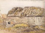 Samuel Palmer A Barn with a Mossy Roof oil on canvas
